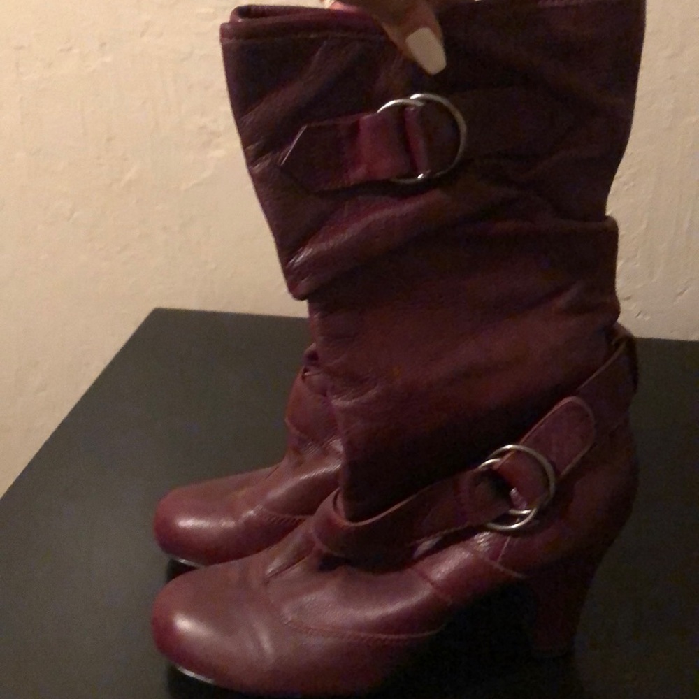 Maroon BAKERS BOOTS 7.5